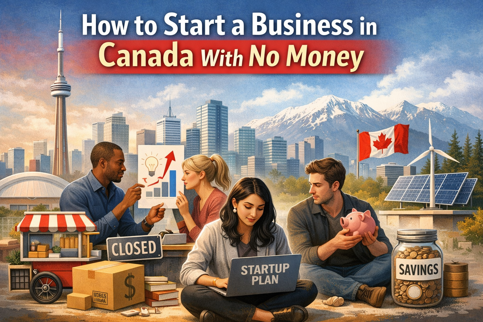 How to Start a Business in Canada With No Money